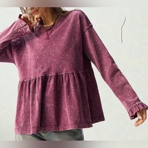 Women's Brown Long Sleeve Top